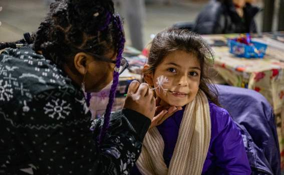 Face Painting at Greenville Gives